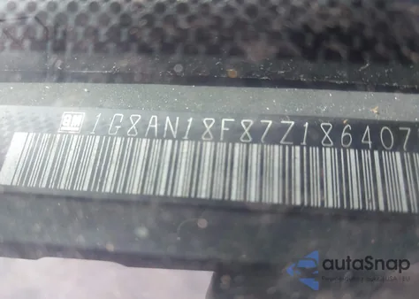 2007 Saturn Ion 2 z USA, uszkodzony, nr VIN 1G8AN18F87Z186407